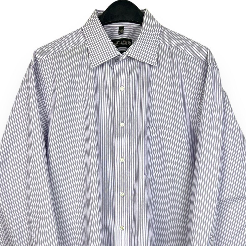 Donald J‎ Trump Signature Collection Mens 17.5 34/35 (XXL) NON IRON Button Up